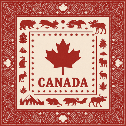 Canada Flag Bandana – Premium-crafted Soft & Durable for Sports, Festivals & Everyday Wear