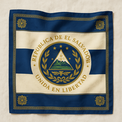El Salvador Flag Bandana – Premium-crafted Soft & Durable for Sports, Festivals & Everyday Wear